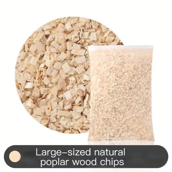 Large-sized natural poplar wood chips